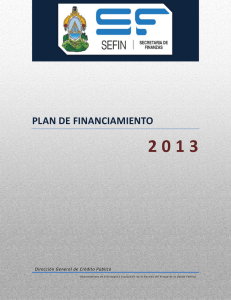 plan de financiamiento 2 0 1 3