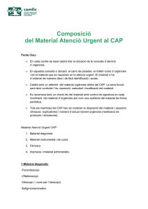 Composició del Material Atenció Urgent al CAP