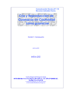 Cría y Reproducción de Guanacos en Cautividad Lama guanicoe