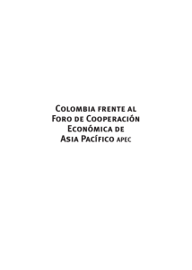 Colombia frente al Foro de Cooperación Económica de Asia Pacífico