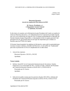 Aprobada el 24 de abril de 2012 Directorio Ejecutivo Acta de la