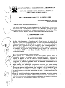 Acuerdo Plenario N° 5 - 2010