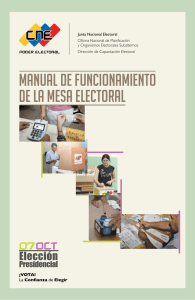 Manual de funcionamiento de la mesa electoral