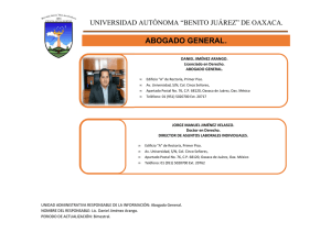 Abogado General - Universidad Autónoma Benito Juárez de Oaxaca