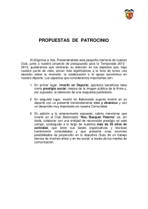 propuestas de patrocinio