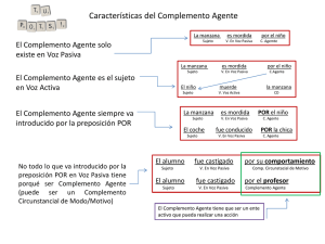 Características del Complemento Agente