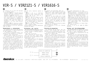 VIR-S / VIR2121-S / VIR1616-S