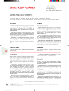Lentiginosis segmentaria - Acta Pediátrica Española