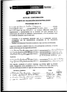 Page 1 ACTA DE -coNFa-RMACIÓN COMITÉ DE VMI