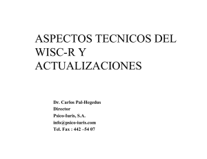 ASPECTOS TECNICOS DEL WISC