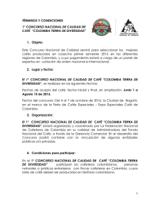 términos y condiciones - Federación Nacional de cafeteros