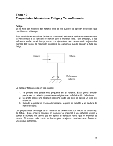 Tema 10. Propiedades mecánicas: Fatiga y Termofluencia.
