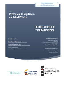 PRO Fiebre Tifoidea - Instituto Nacional de Salud