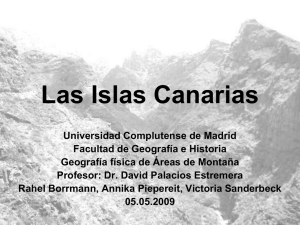 Las Islas Canarias - Universidad Complutense de Madrid