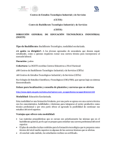 Centros de Estudios Tecnológico Industrial y de Servicios (CETIS