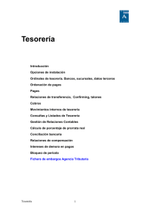 Manual de Tesorer&iacute;a Sicalwin: Gesti&oacute;n de Pagos y Cobros