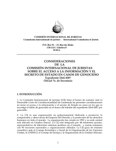 consideraciones de la comisión internacional de juristas
