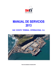 manual de servicios 2013 - SVTI San Vicente