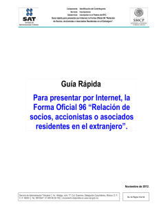 Guía Rápida Para presentar por Internet, la Forma Oficial 96