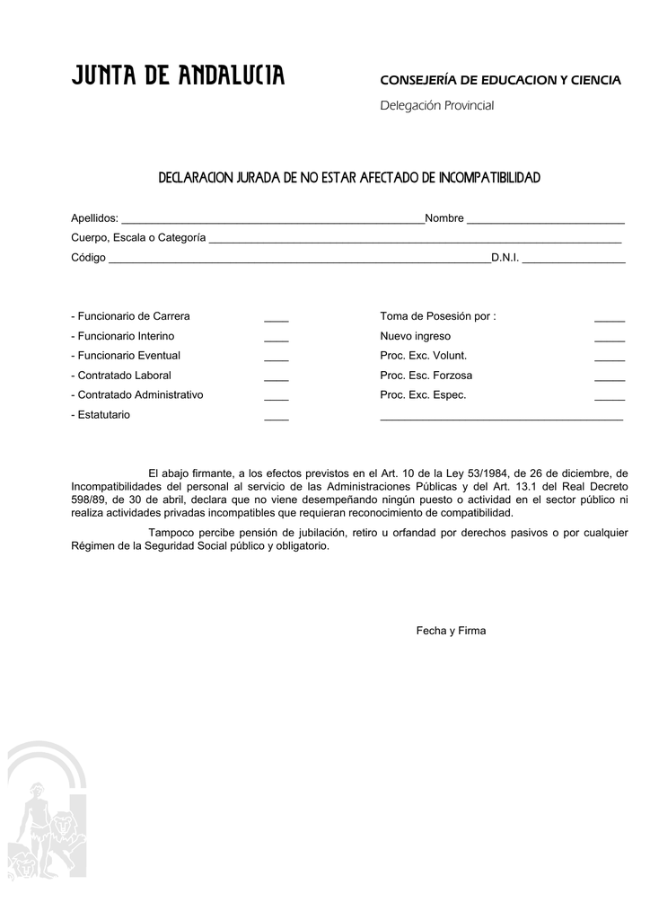Modelo 600 Junta De Andalucia
