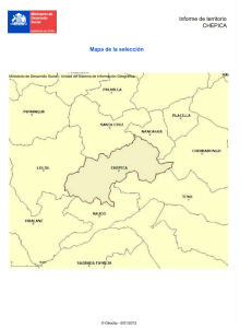 Informe de territorio CHEPICA Mapa de la selección