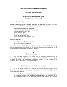 Excepciones Preliminares - Corte Interamericana de Derechos