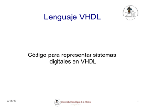 Lenguaje VHDL y sistemas combinacionales