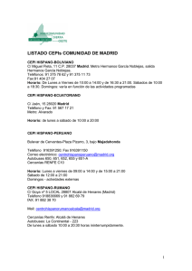LISTADO CEPIs COMUNIDAD DE MADRID