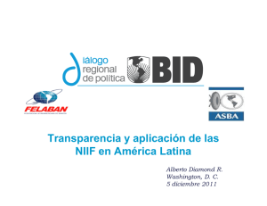 Transparencia y aplicación de las NIIF en América Latina