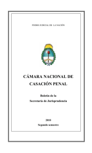 Bolet&iacute;n Jurisprudencia Penal Argentina 2010