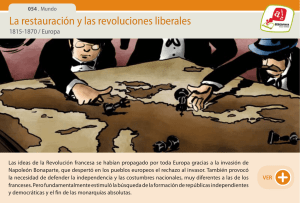La restauración y las revoluciones liberales