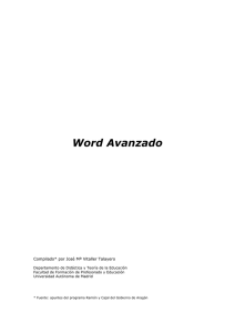 Word Avanzado - Universidad Autónoma de Madrid