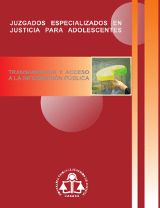 juzgados especializados en justicia para adolescentes