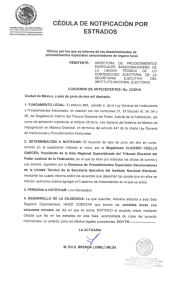 Page 1 CÉDULA DE NOTIFICACIÓN POR ¿Nº: fººt, ESTRADOS