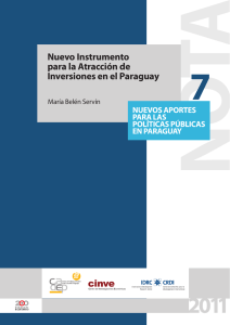 Nuevo Instrumento para la Atracción de Inversiones en el