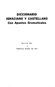 Diccionario ignaciano y castellano, con apuntes gramáticales