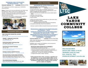 LAKE TAHOE COMMUNITY COLLEGE