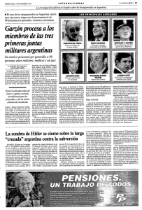 Garzón procesa a los miembros de las tres primeras juntas militares