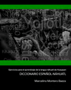 Diccionario español-náhuatl de Hueyapan