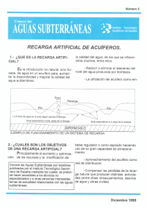 Recarga artificial de acuíferos