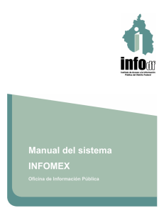 Manual del sistema INFOMEX