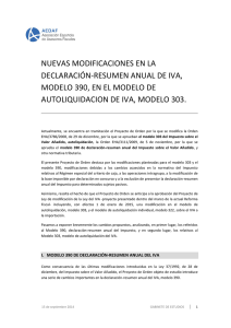 nuevas modificaciones en la declaración