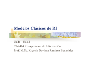 Modelos Clásicos - Ph.D. Kryscia Ramirez