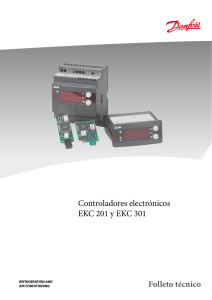 Controladores electrónicos EKC 201 y EKC 301 Folleto técnico