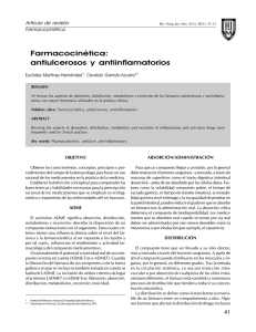 Farmacocinética: antiulcerosos y antiinflamatorios