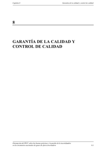 Garantía de la calidad y control de calidad