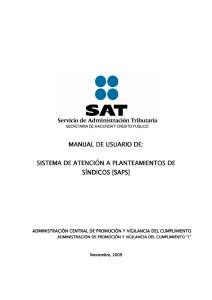 Manual de Usuarios del SAPS