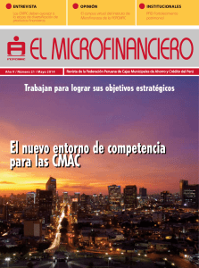 El nuevo entorno de competencia para las CMAC El nuevo entorno