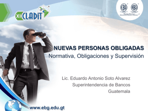 nuevas personas obligadas - Escuela Bancaria de Guatemala