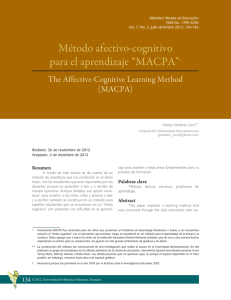 Método afectivo-cognitivo para el aprendizaje “MACPA”